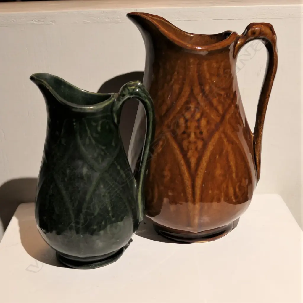 Two Luke Adams moulded pattern jugs Image 1++