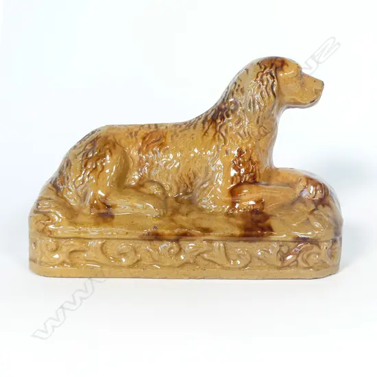 A Luke Adams New Zealand style "Staffordshire" mantle dog