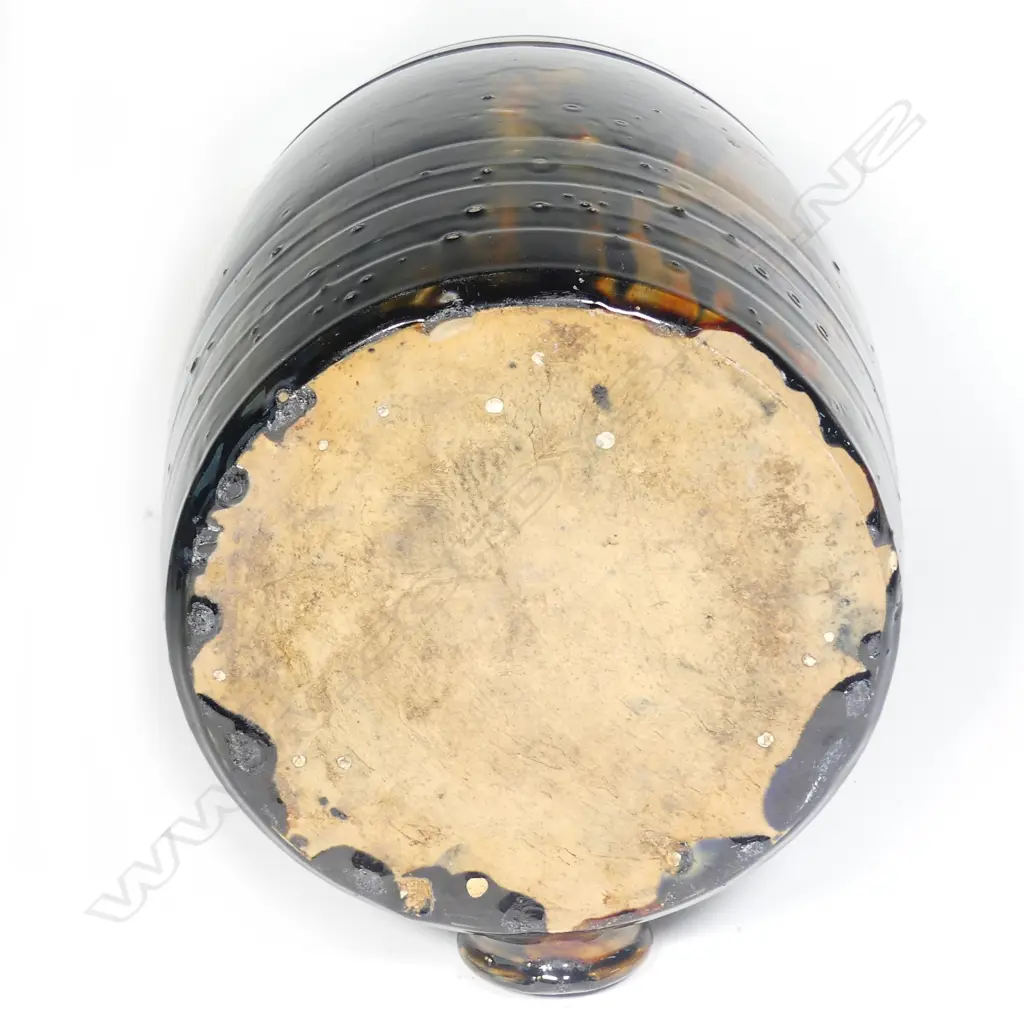 A Peter Hutson majolica 3 gallon barrel Image 1++