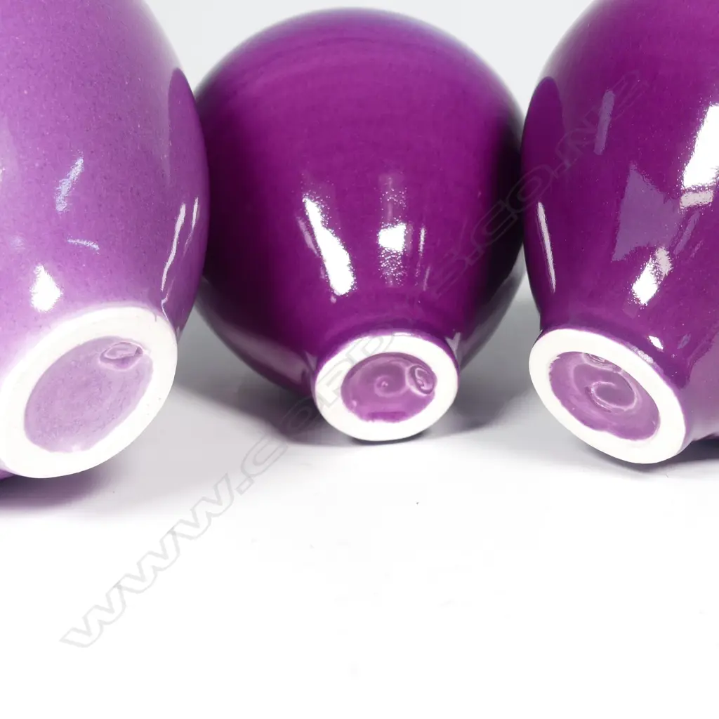 A Graham Ambrose set of three violet orbs Image 1++