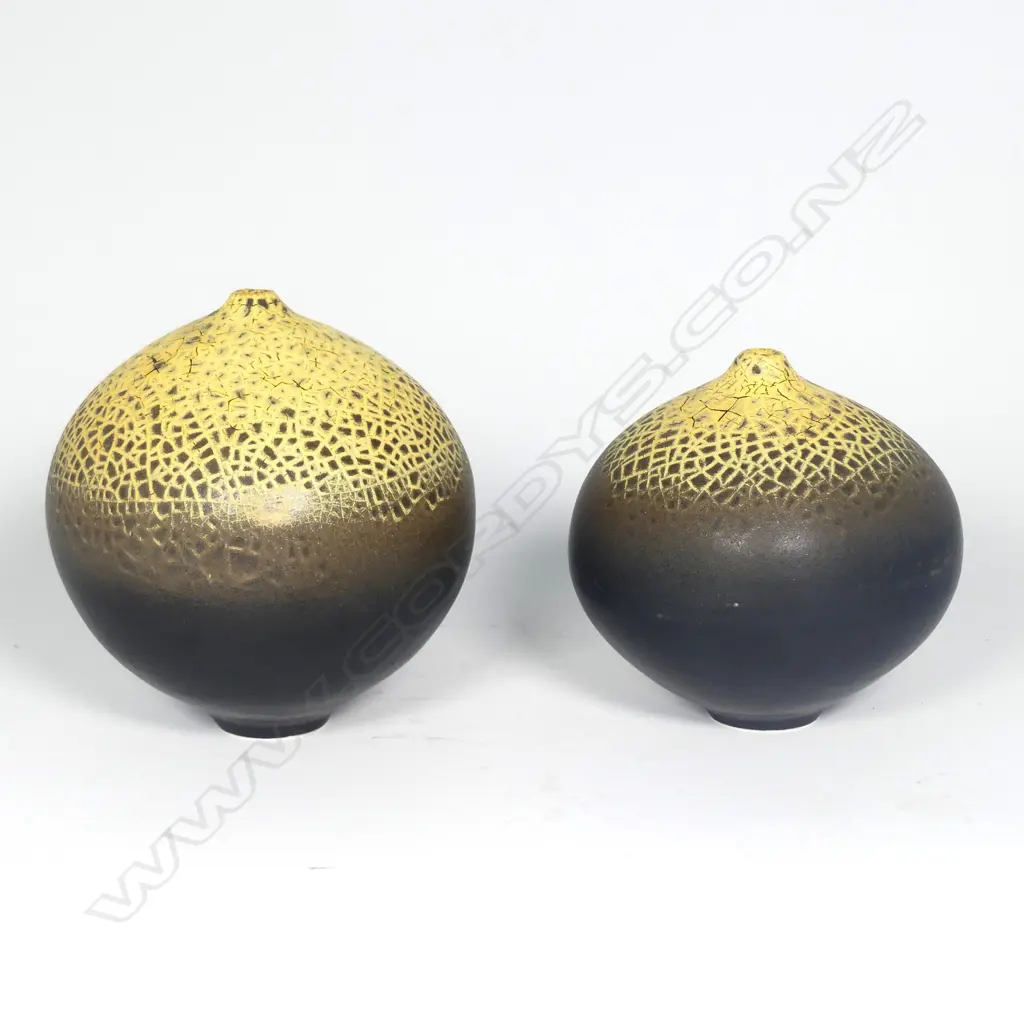 Graham Ambrose pair of Gold Lace Orbs Image 1++