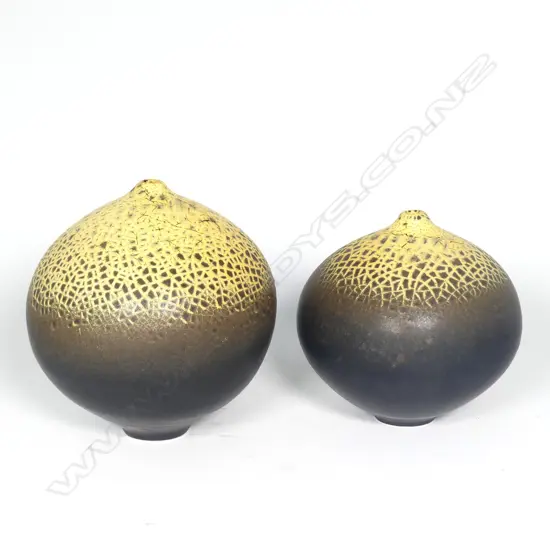 Graham Ambrose pair of Gold Lace Orbs