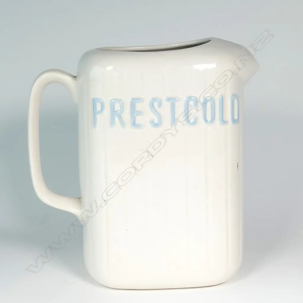 A Crown Lynn white McAlpine Prestcold refrigerator jug Image 1++