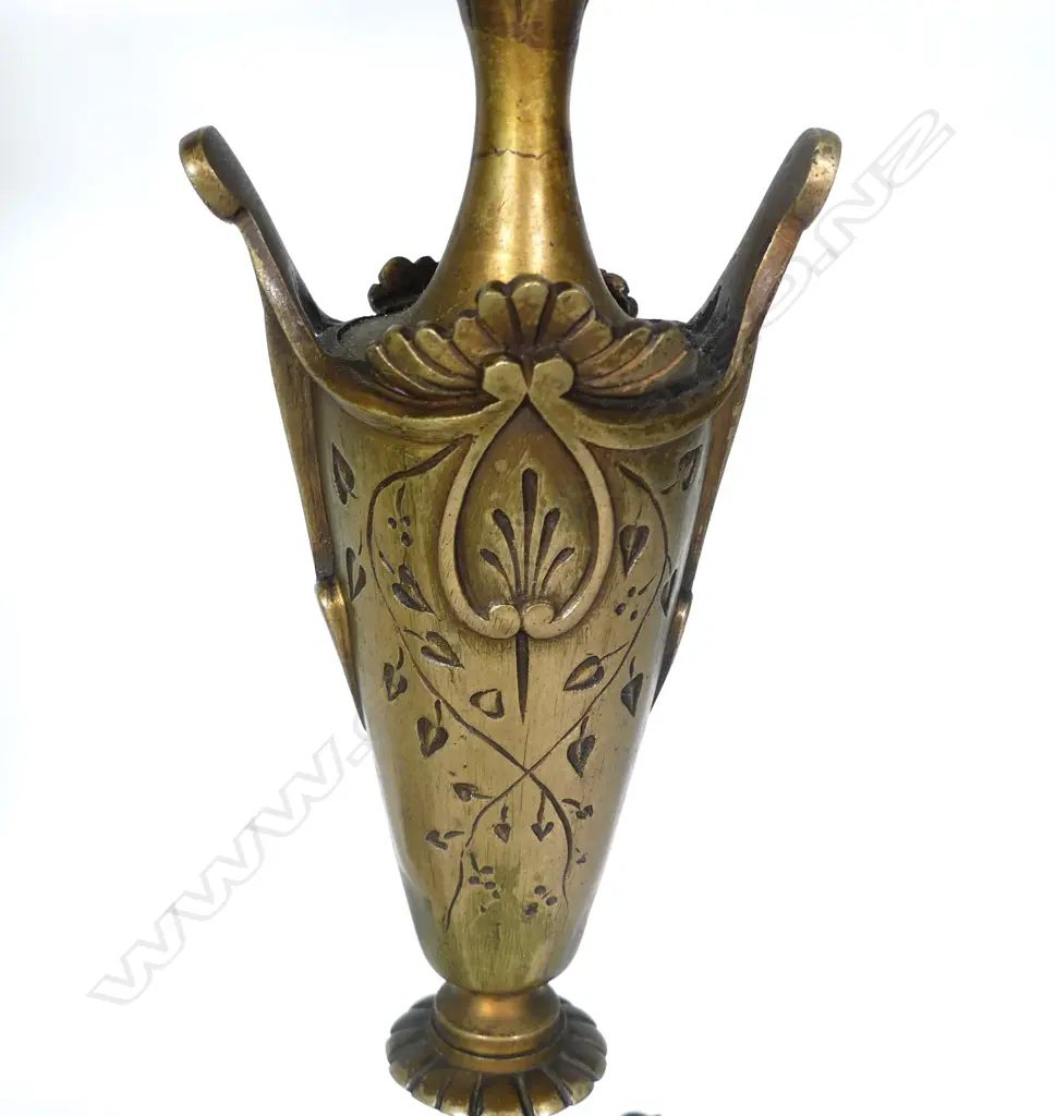 A pair of brass jugendstil candelabra Image 1++