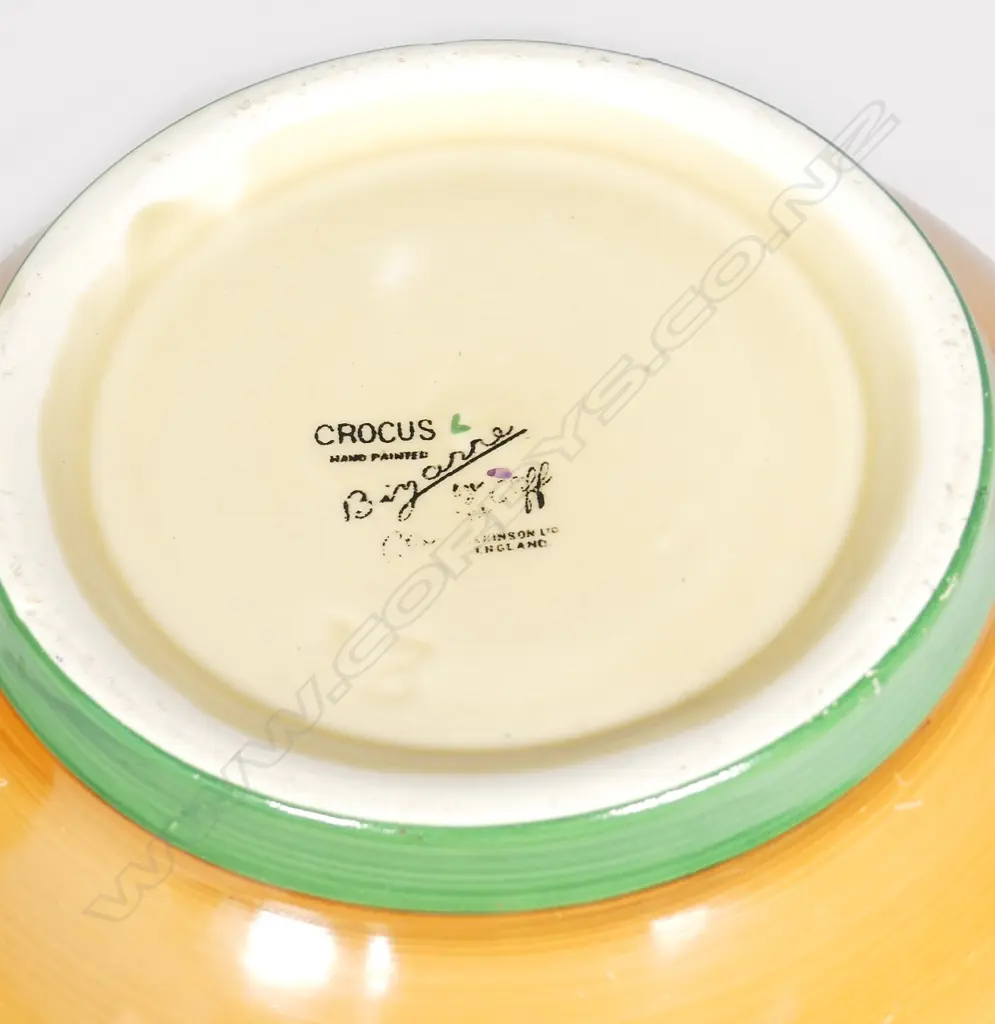 A Clarice Cliff Bizarre 'Crocus' large bowl Image 1++