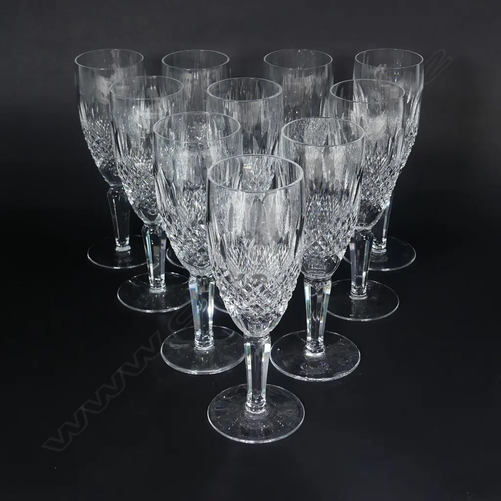 Ten Waterford champagne flutes Image 1++