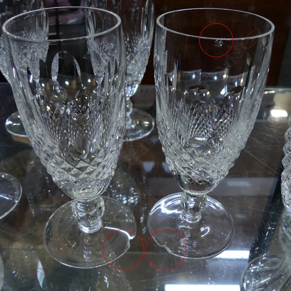 Eleven Waterford crystal champagne flutes Image 1++