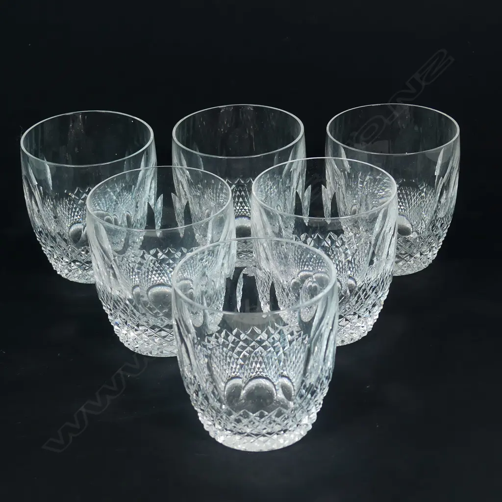 Six Waterford crystal large whisky tumblers Image 1++