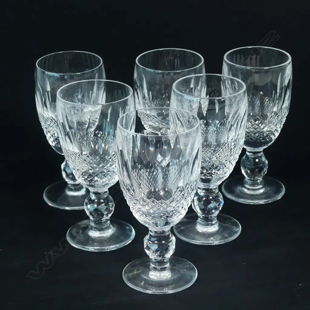 Six Waterford crystal port wine glasses Image 1++