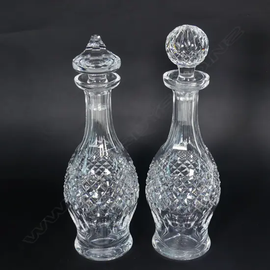 A pair of Waterford 'Colleen' pattern decanters