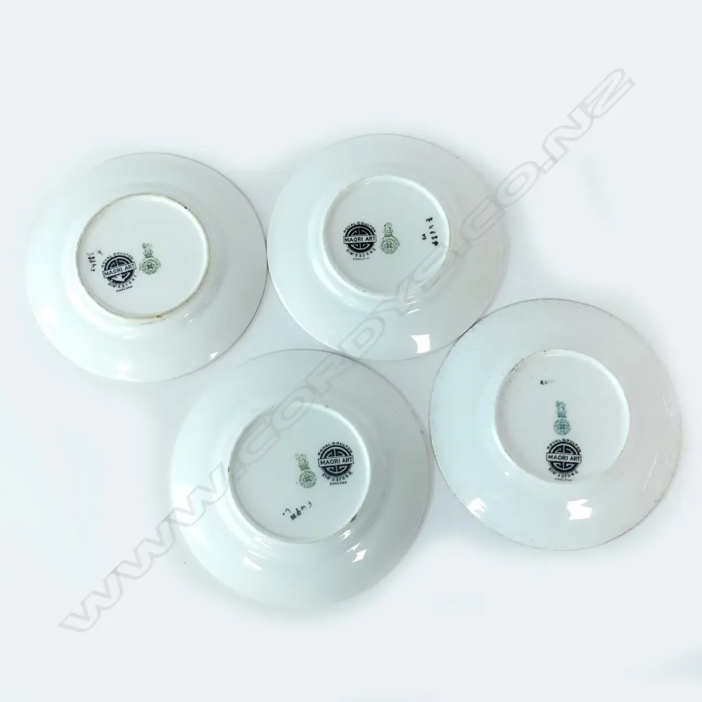 Four Royal Doulton Maori Art small side plates Image 1++