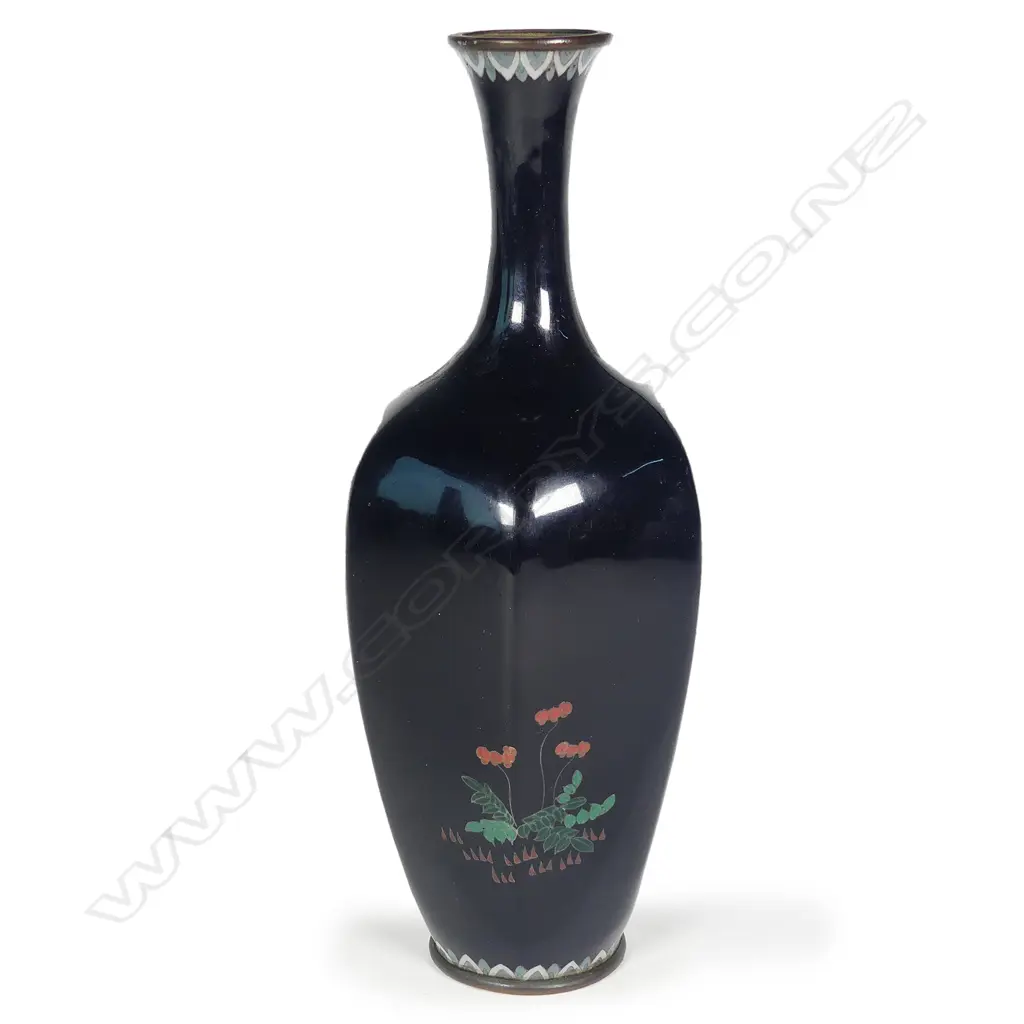 A fine Japanese cloisonné vase Image 1++