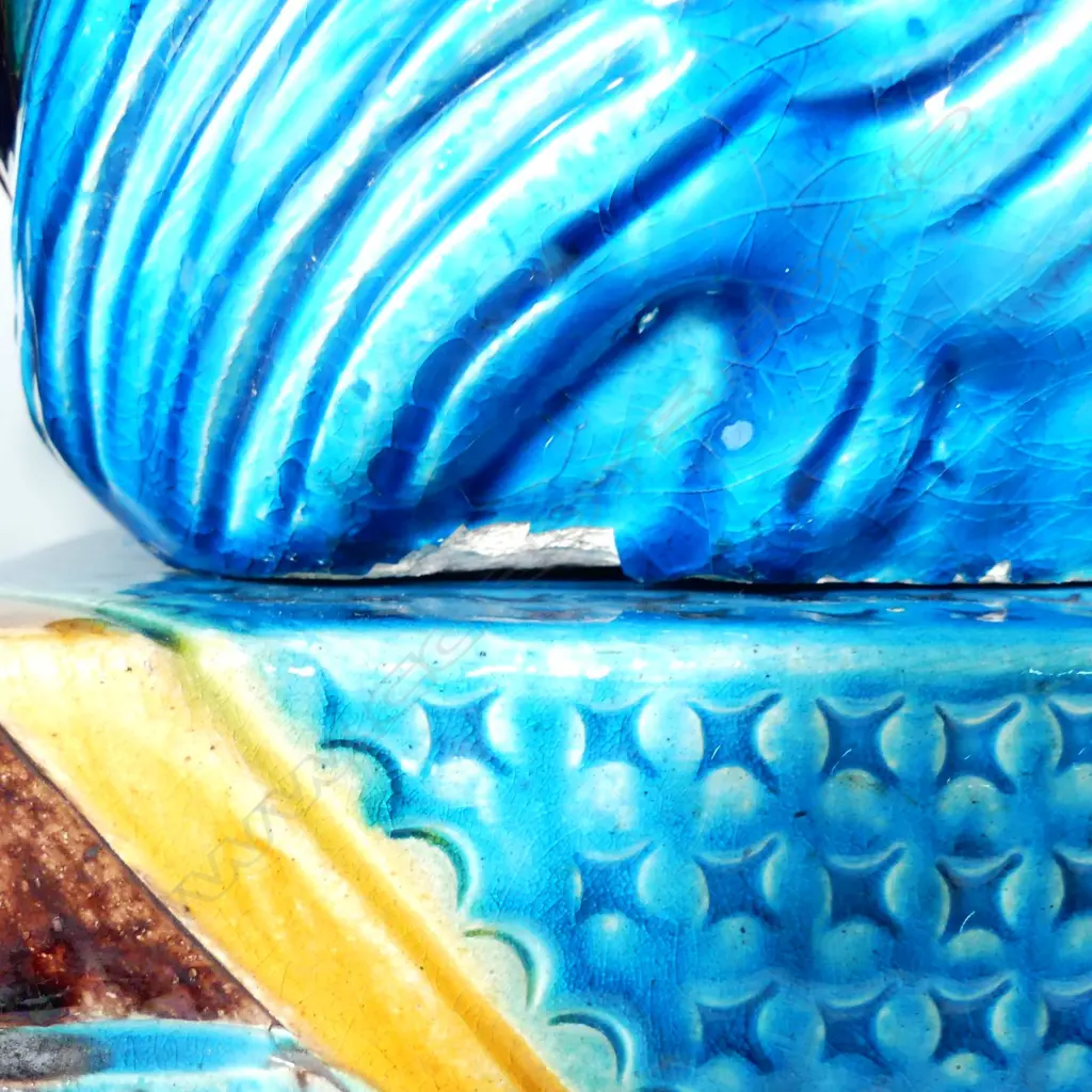 A pair of earthenware Foo dogs Image 1++