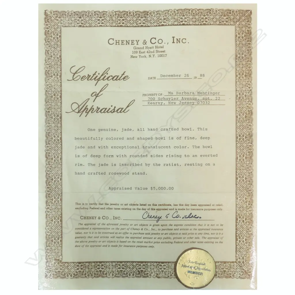 An old fine quality Chinese jade bowl Image 1++