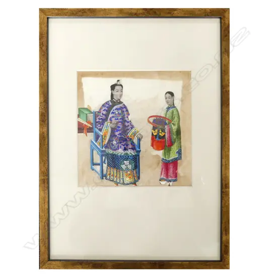 A Qing period painting on rice paper