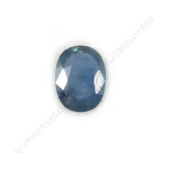 A 2.08ct oval facet cut Madagascar sapphire