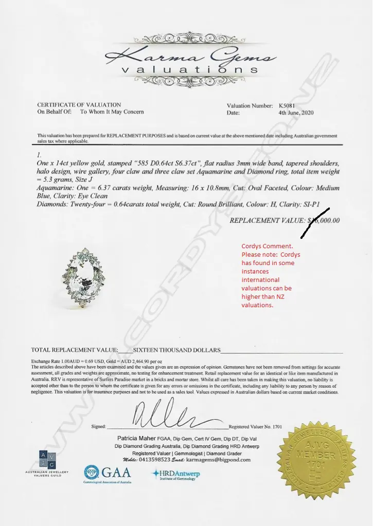 A 14ct gold aquamarine and diamond ring Image 1++