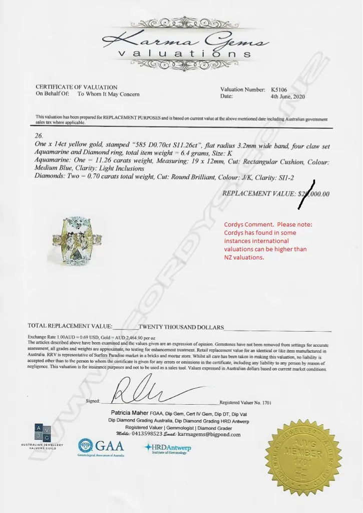 A 14ct yellow gold aquamarine and diamond ring Image 1++