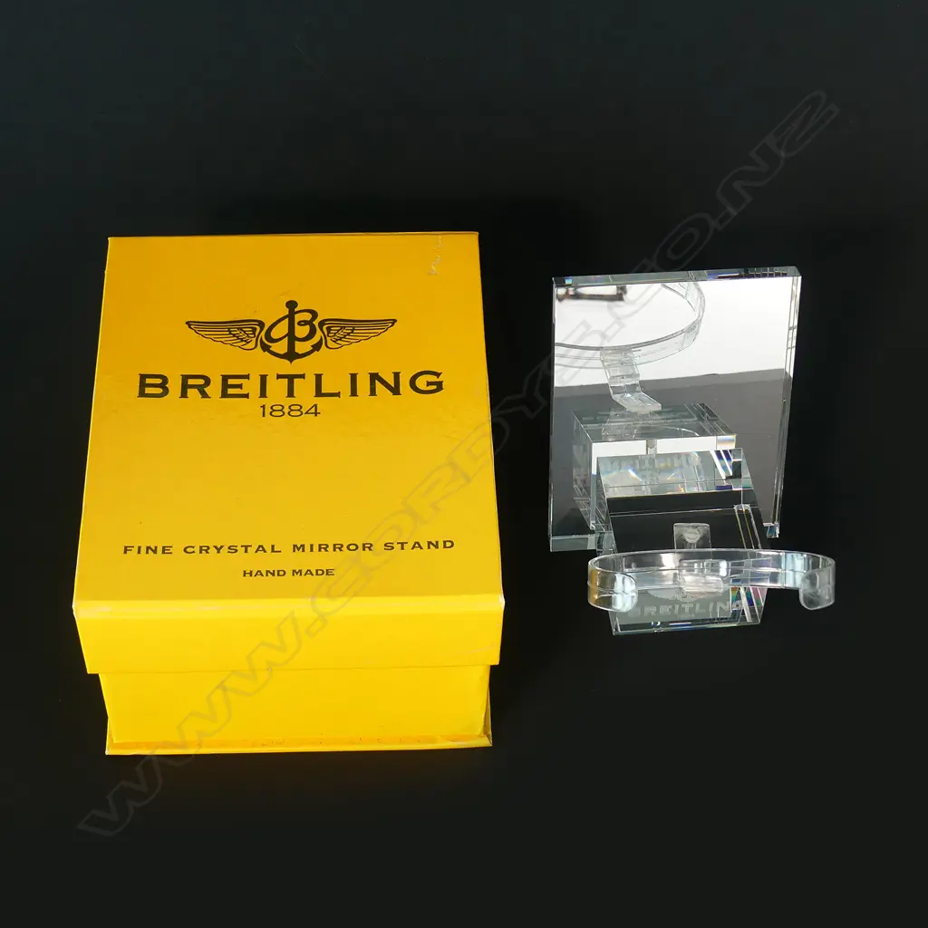 BREITLING 'FINE CRYSTAL MIRROR STAND' BOXED Image 1++