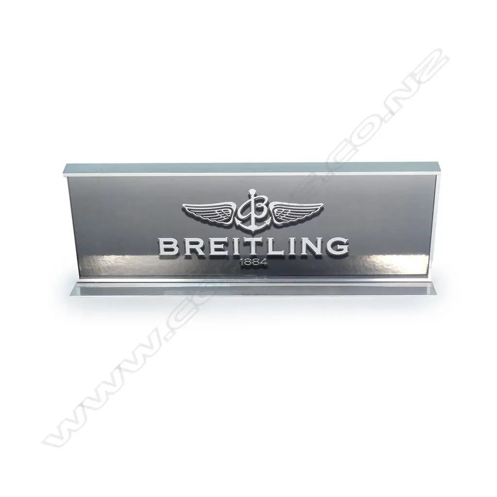 A modern vintage Breitling countertop shop sign Image 1++