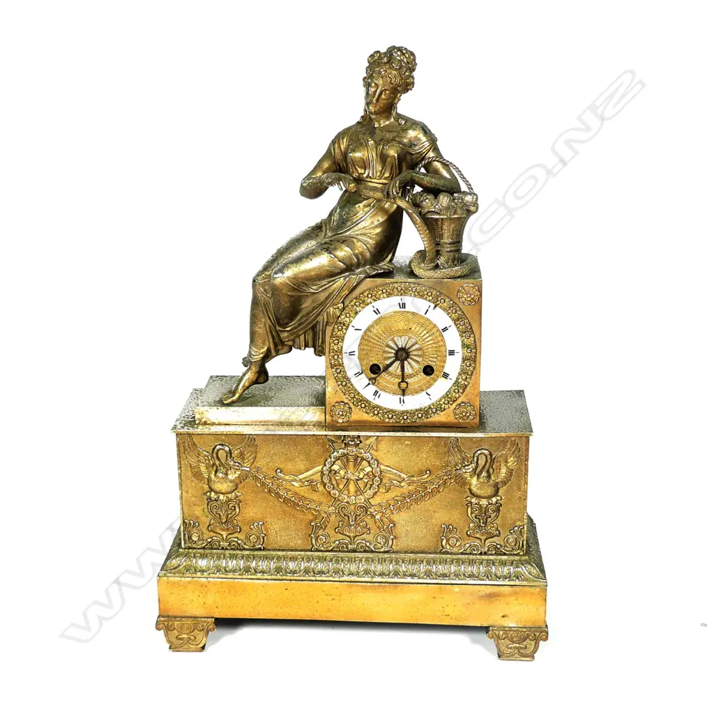 A Viennese mid 19thC mantel clock Image 1++