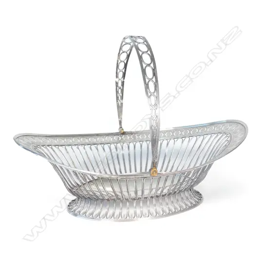 A quality George III Old Sheffield Plate basket