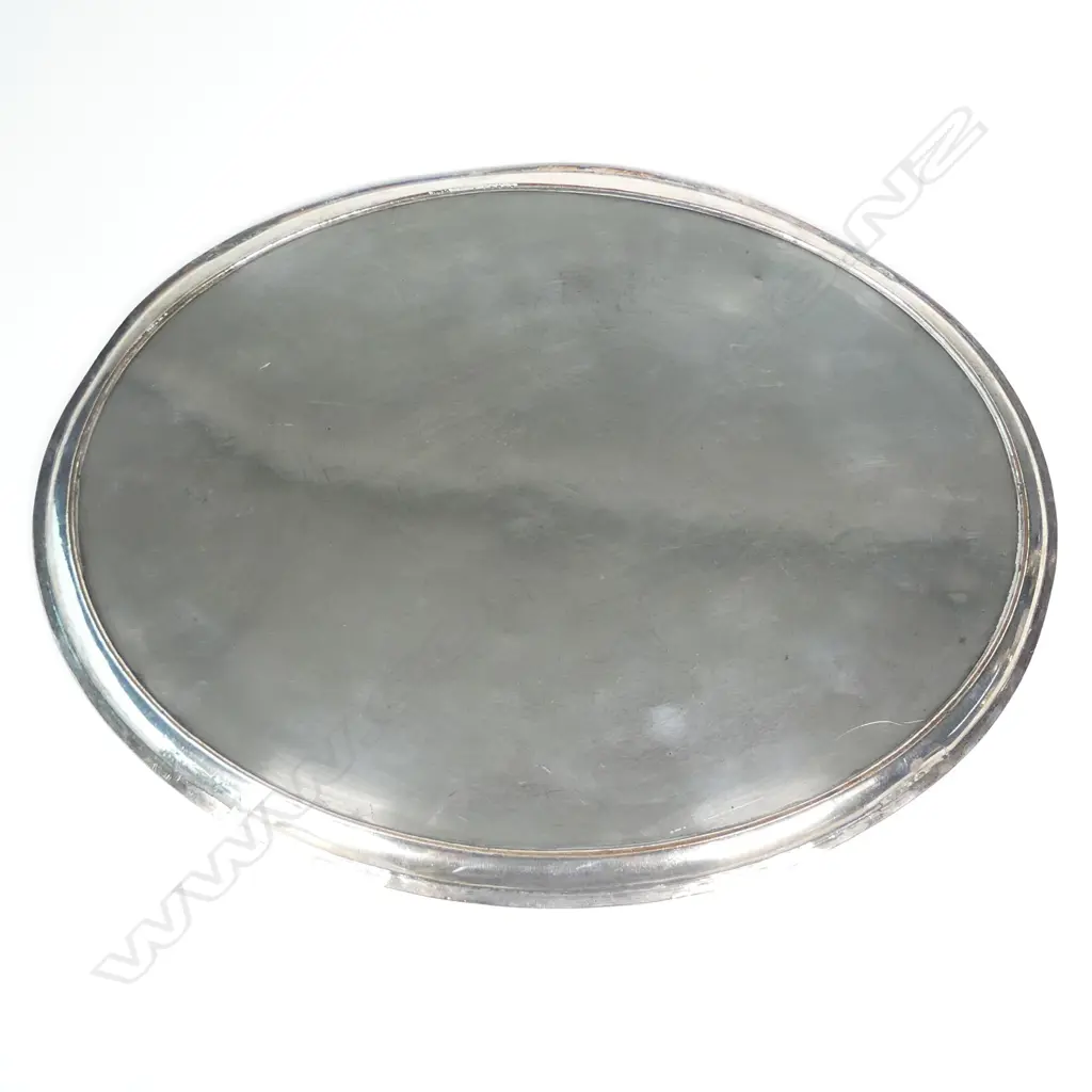 An Old Sheffield Plate oval salver Image 1++