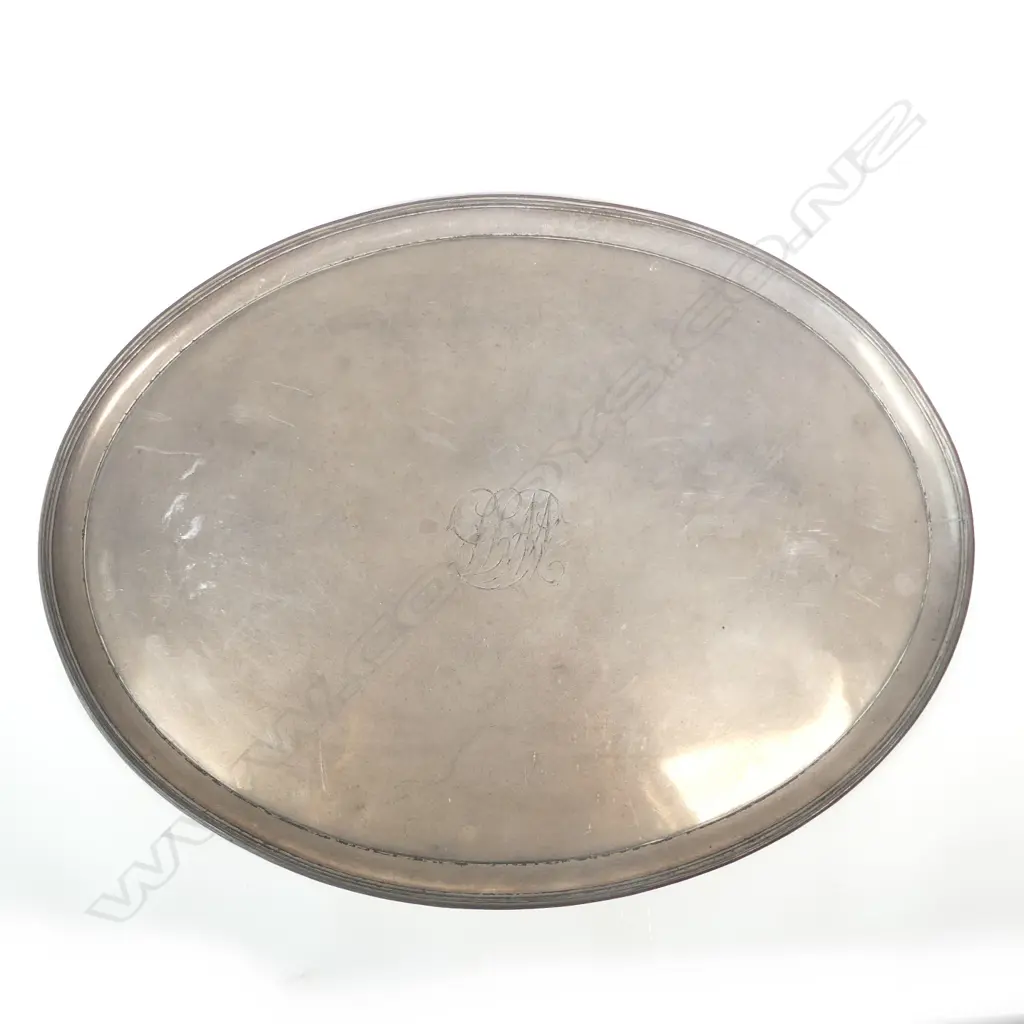 An Old Sheffield Plate oval salver Image 1++