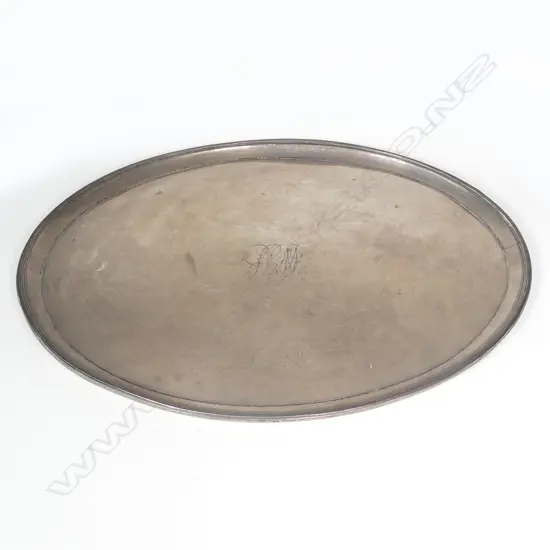 An Old Sheffield Plate oval salver
