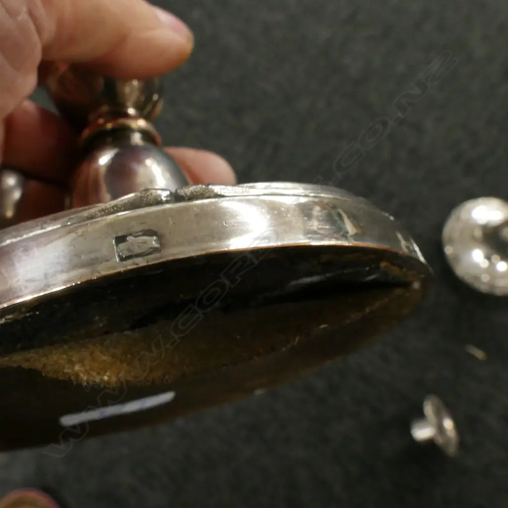 A pair of antique Old Sheffield Plate candlesticks Image 1++