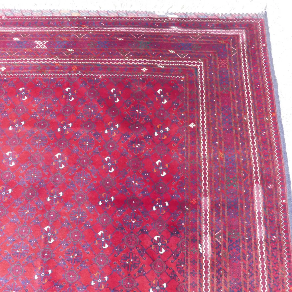 A fine Afghan hand knotted Bashiri carpet Image 1++