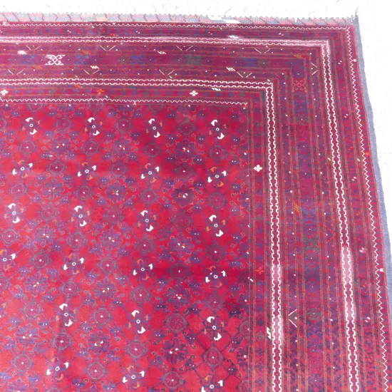 A fine Afghan hand knotted Bashiri carpet