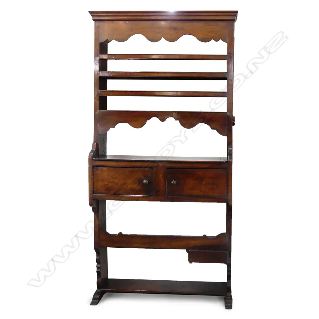 An unusual mahogany country dresser Image 1++