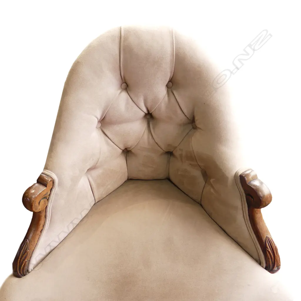 A pair of uncommon Victorian rosewood detailed corner chairs Image 1++