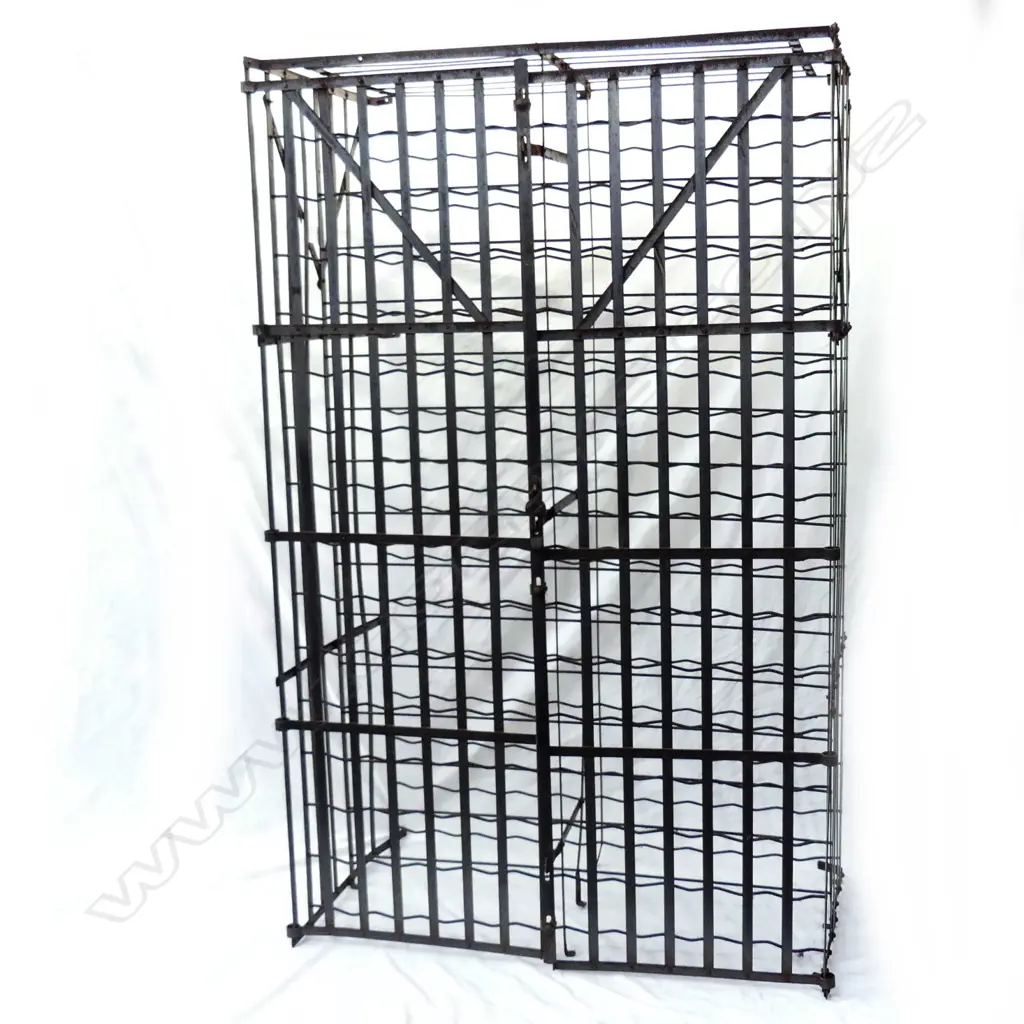 A vintage French wrought iron wine cage Image 1++