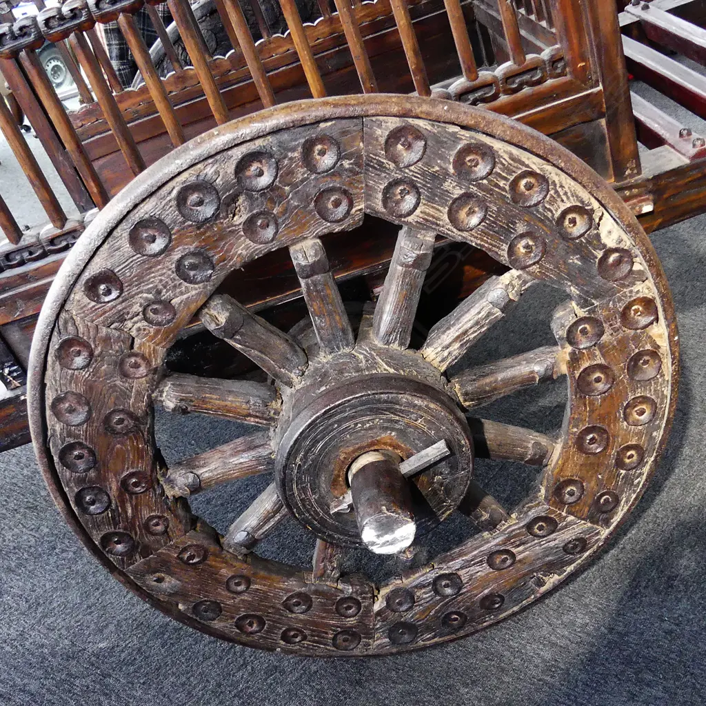 A Chinese wooden covered cart Image 1++