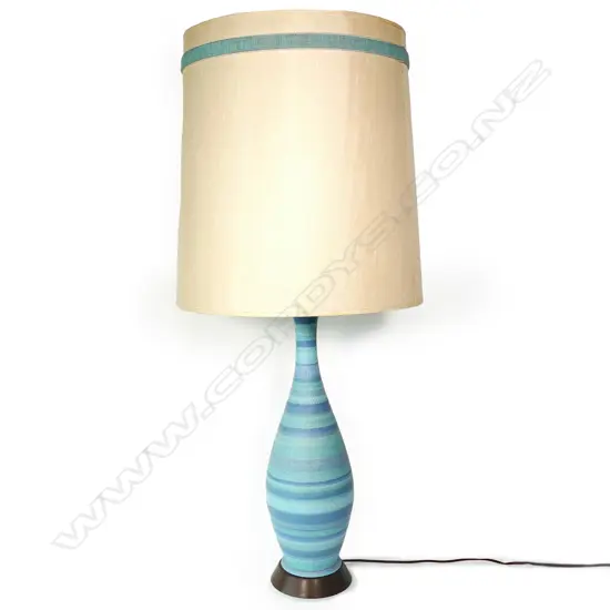 A mid-century table lamp