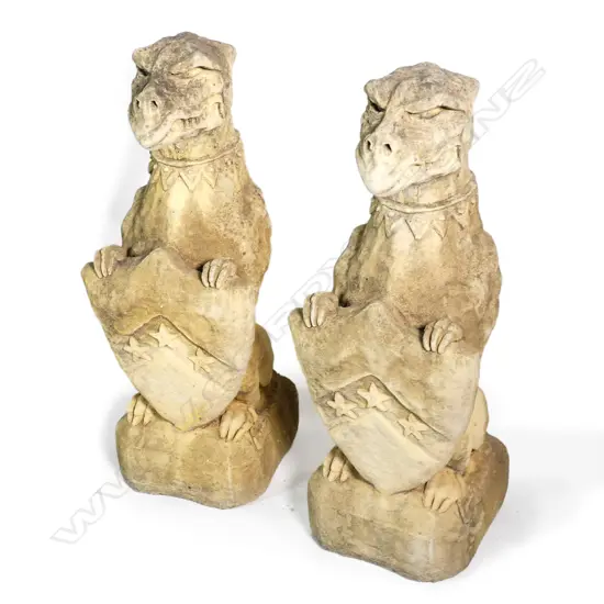 A pair of Churchstone 'Nasher' griffins