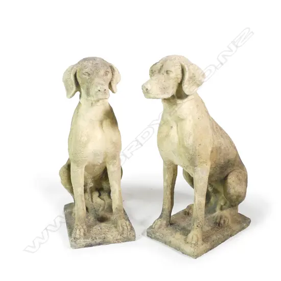 A pair of Churchstone hunting hounds