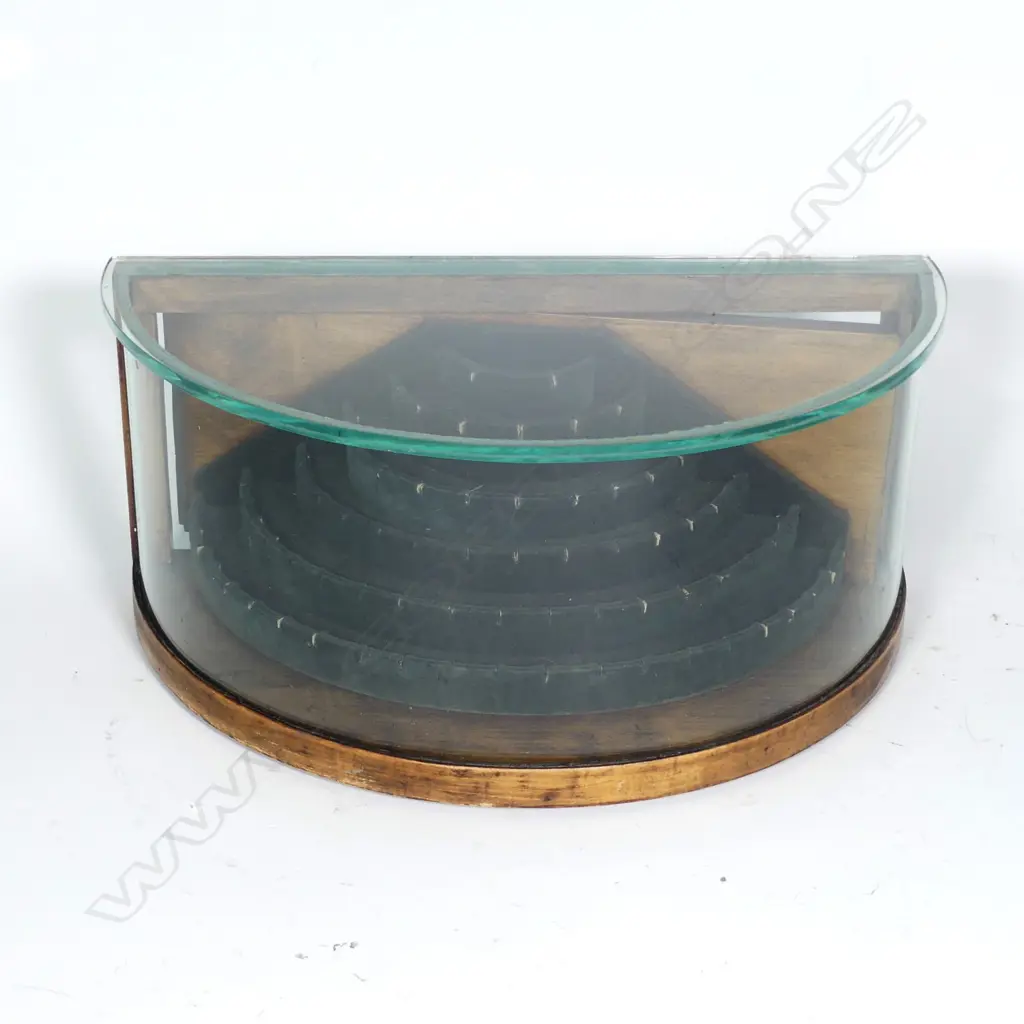 An Edwardian tiered multi-ring jeweller's shop display cabinet Image 1++