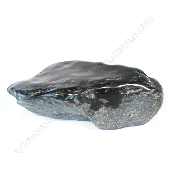 Impressive large dark green 48kg pounamu boulder