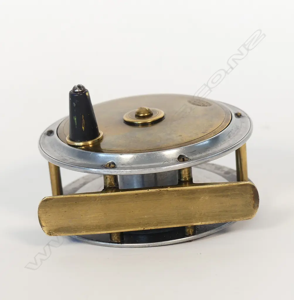 A c.1895 Allcocks 3 3/8" Hercules fly fishing reel Image 1++