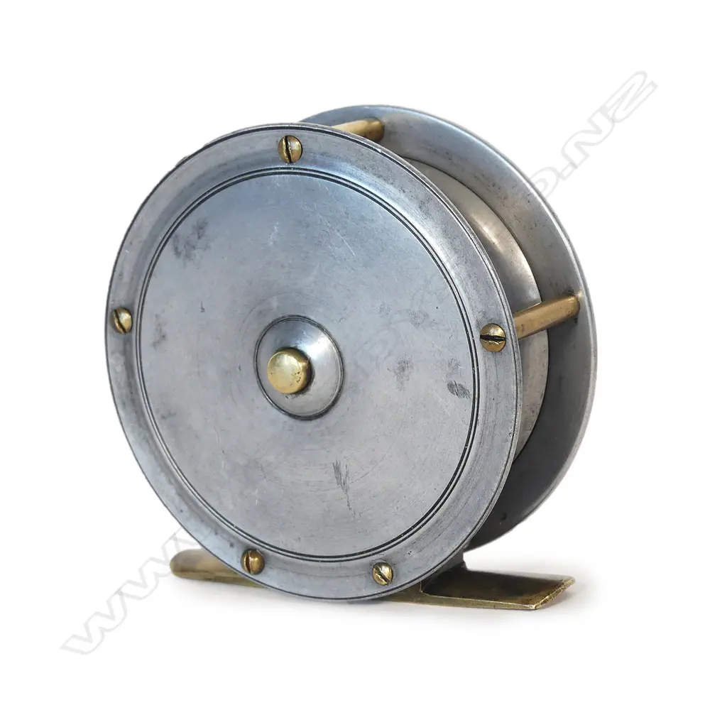 A c.1895 Allcocks 3 3/8" Hercules fly fishing reel Image 1++