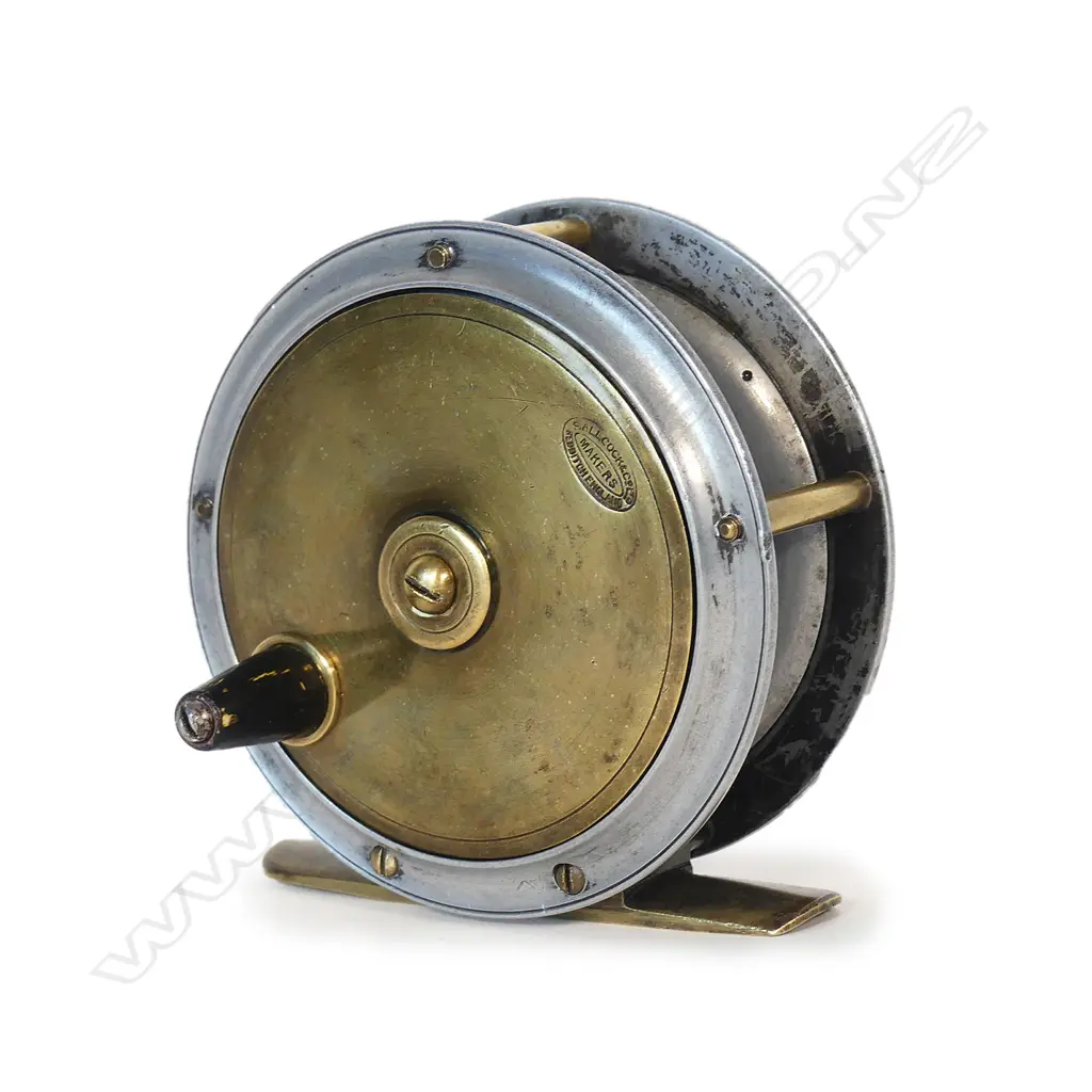A c.1895 Allcocks 3 3/8" Hercules fly fishing reel Image 1++