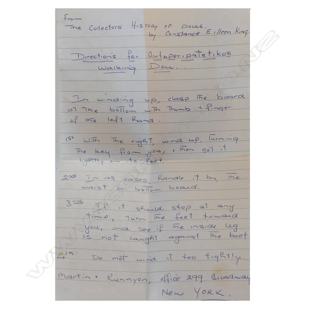 An uncommon 19thC German Autoperipatetikos walking doll Image 1++