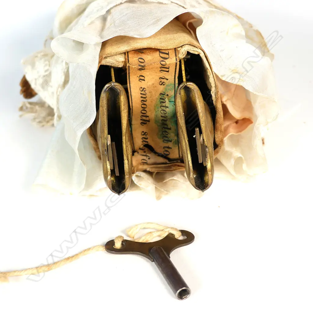 An uncommon 19thC German Autoperipatetikos walking doll Image 1++