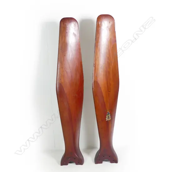 A rare WWI Martinsyde Aviation (1908-1922) two-bladed airplane propeller