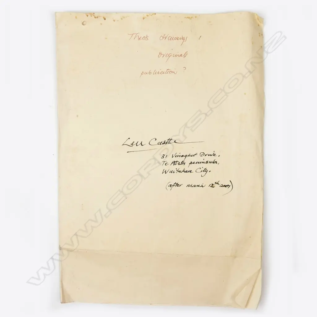 A collection of Theo Schoon design material given to Len Castle Image 1++