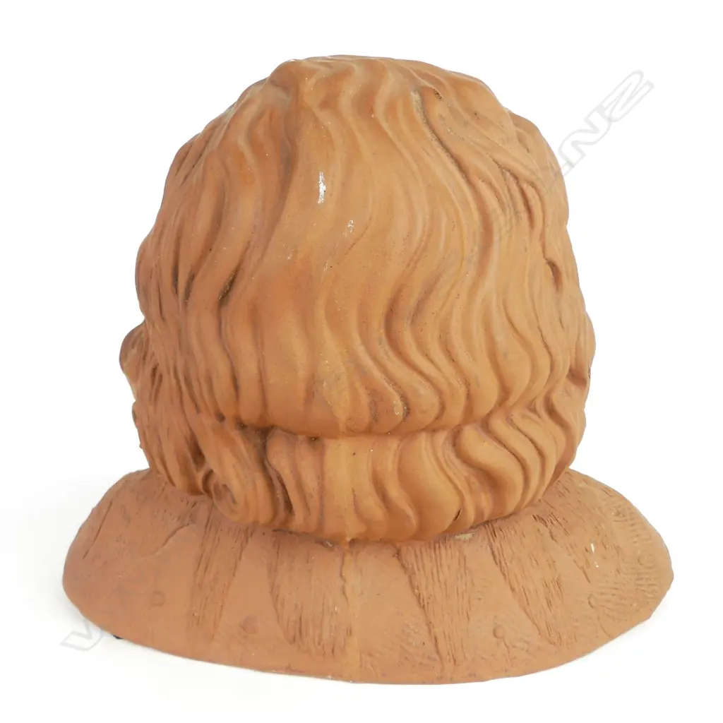 A rare Thomas Norman Lovatt terracotta pottery bust of 'Te Rangi Pikanga' Image 1++