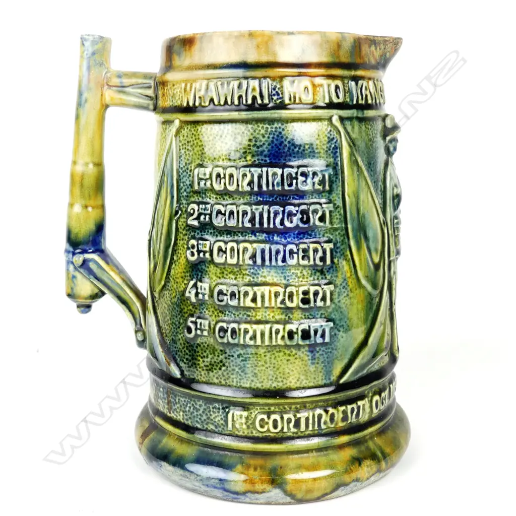 A rare Peter Hutson & Co. pottery commemorative Boer War jug (1899-1902) Image 1++